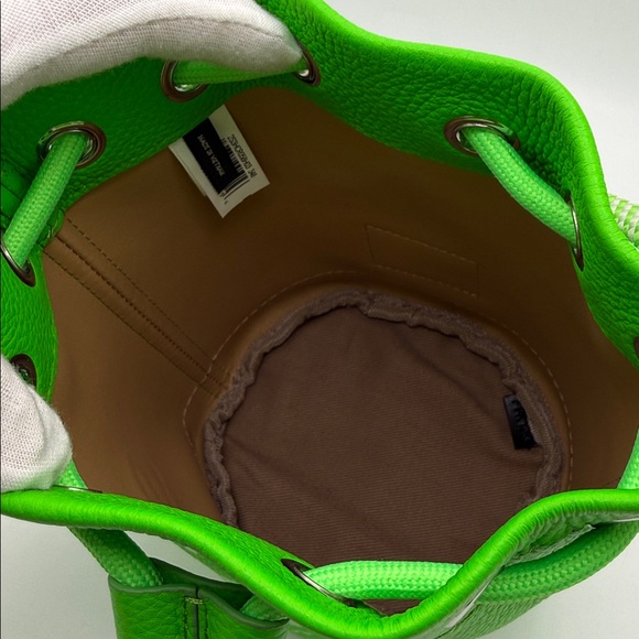 MARC JACOBS Leather Mini Bucket Bag - Apple - Picture 10 of 11